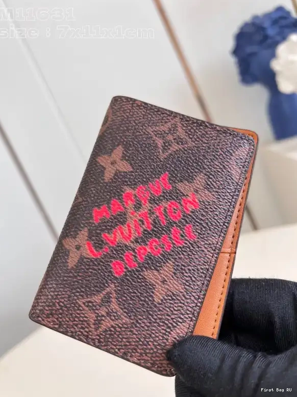 Firstbag VUITTON Organizer-7.5*11.1*1 cm LOUIS Pocket 0706